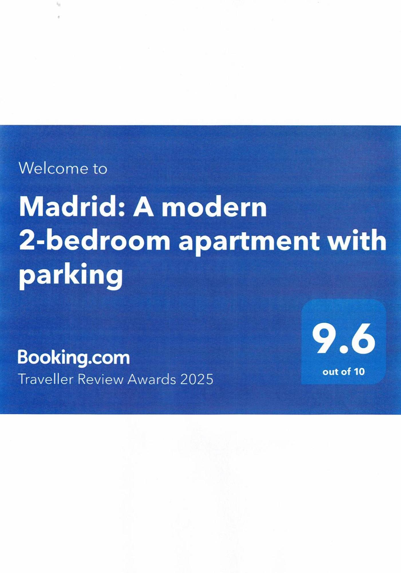Madrid: A Modern 2-bedroom With Parking